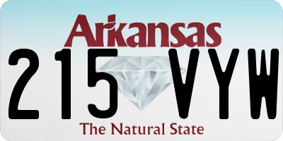 AR license plate 215VYW