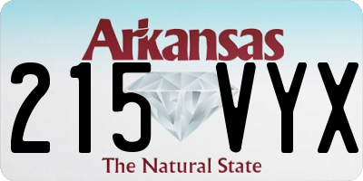 AR license plate 215VYX