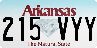 AR license plate 215VYY
