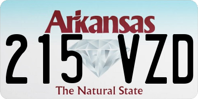 AR license plate 215VZD