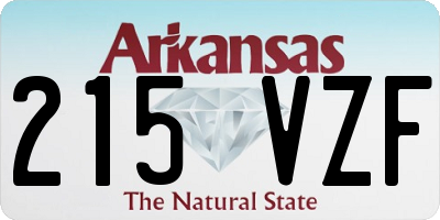 AR license plate 215VZF