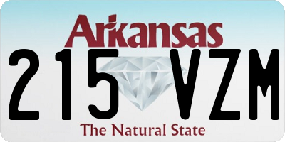 AR license plate 215VZM