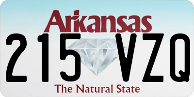 AR license plate 215VZQ