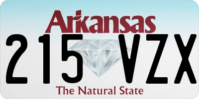 AR license plate 215VZX