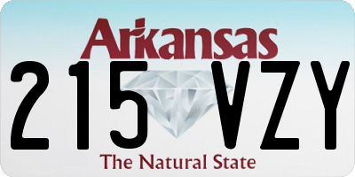 AR license plate 215VZY