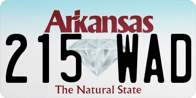 AR license plate 215WAD