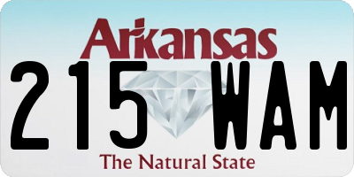AR license plate 215WAM