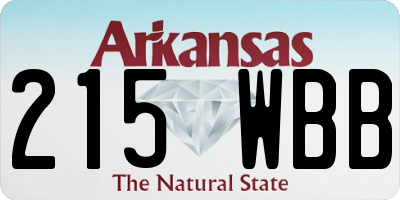 AR license plate 215WBB