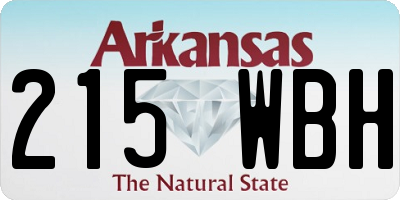 AR license plate 215WBH