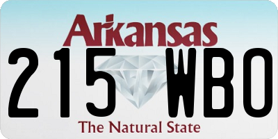 AR license plate 215WBO