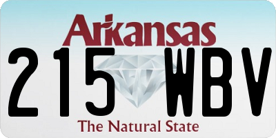 AR license plate 215WBV