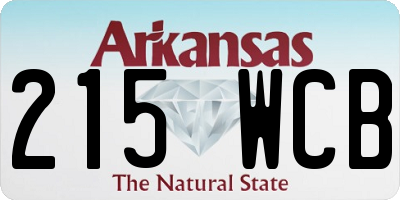 AR license plate 215WCB
