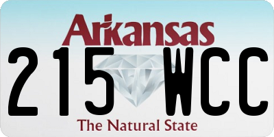 AR license plate 215WCC
