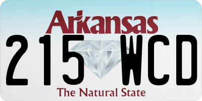 AR license plate 215WCD