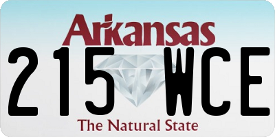 AR license plate 215WCE