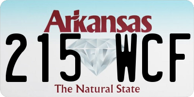 AR license plate 215WCF