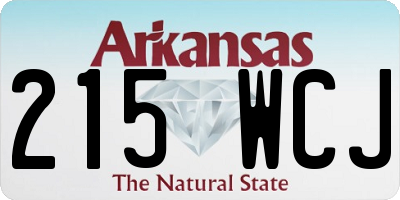 AR license plate 215WCJ