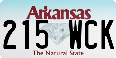 AR license plate 215WCK