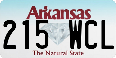 AR license plate 215WCL