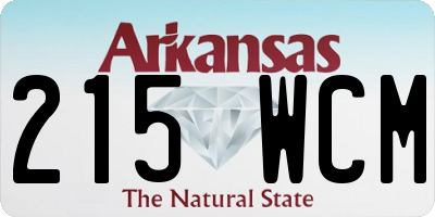 AR license plate 215WCM