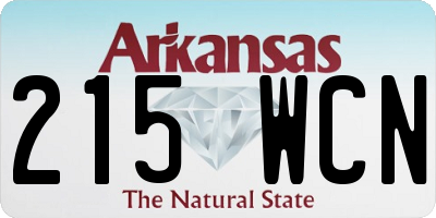 AR license plate 215WCN