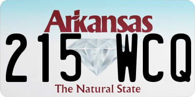 AR license plate 215WCQ