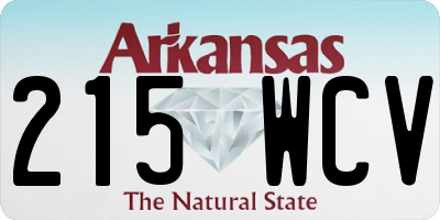 AR license plate 215WCV