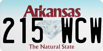 AR license plate 215WCW