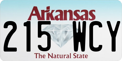AR license plate 215WCY