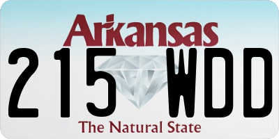 AR license plate 215WDD