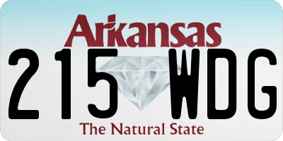 AR license plate 215WDG