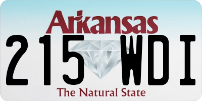 AR license plate 215WDI