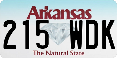 AR license plate 215WDK
