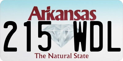 AR license plate 215WDL