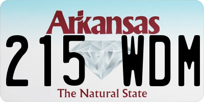 AR license plate 215WDM