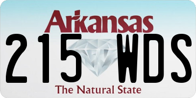 AR license plate 215WDS