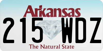 AR license plate 215WDZ