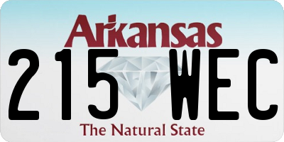 AR license plate 215WEC