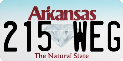 AR license plate 215WEG