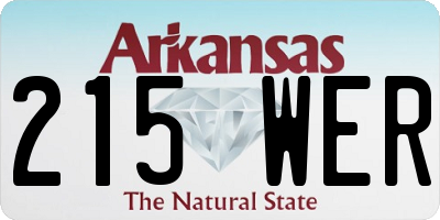AR license plate 215WER