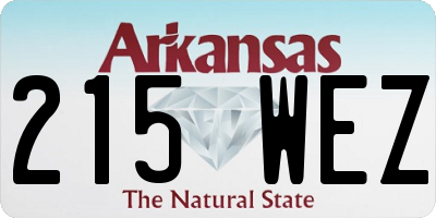 AR license plate 215WEZ