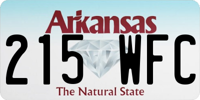 AR license plate 215WFC