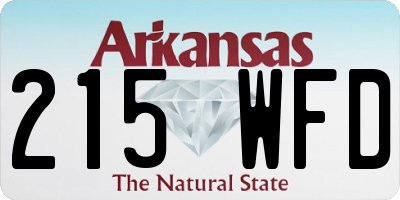 AR license plate 215WFD