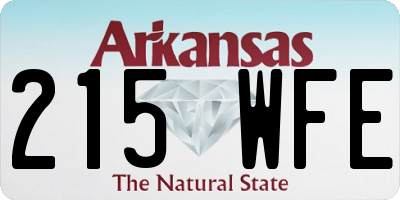 AR license plate 215WFE