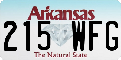 AR license plate 215WFG