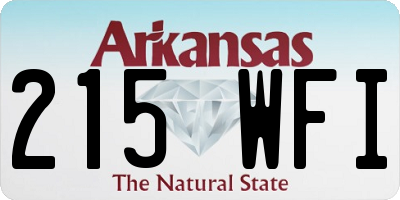 AR license plate 215WFI