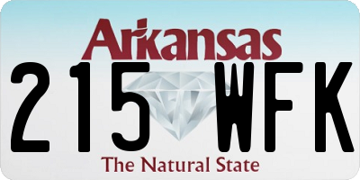 AR license plate 215WFK