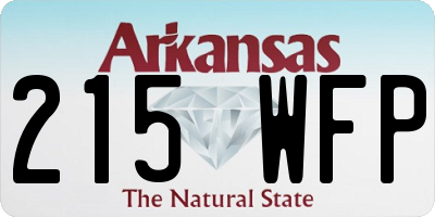 AR license plate 215WFP