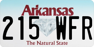 AR license plate 215WFR