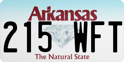 AR license plate 215WFT